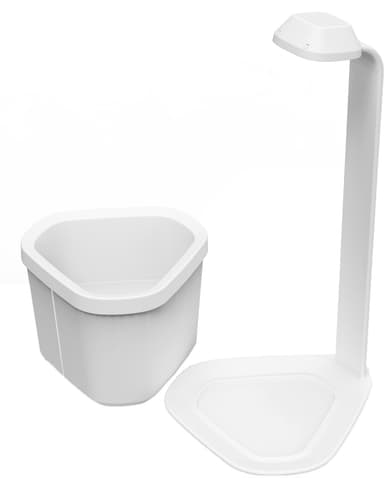 Tregren Genie urtepotte m/vekstlys (hvit)