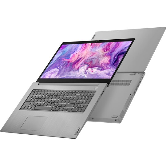Lenovo Ideapad 3 17" bærbar PC (platinagrå)