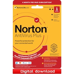 Norton AntiVirus Plus 1 Device 6 Months Subscription