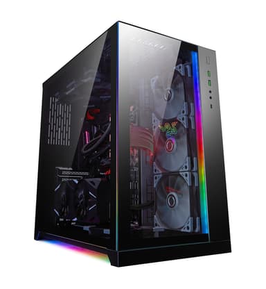 Lian Li Pc O11 Dynamic Midi Tower Tempered Glass Razer Edition Elkjop