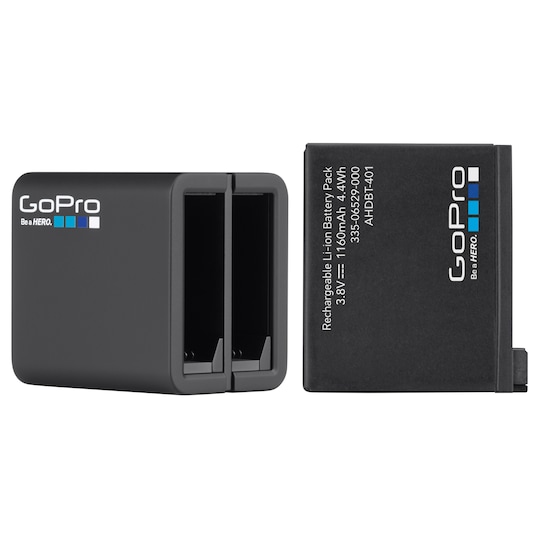 GoPro batterilader + batteri for HERO4