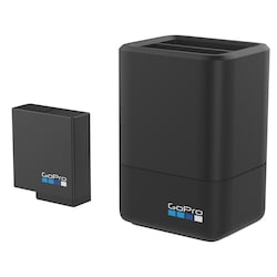GoPro dobbel batterilader Hero 5/ Hero 6 + batteri