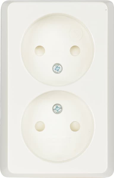 Nordic Quality påvegg dobbel stikkontakt (5-pakning)