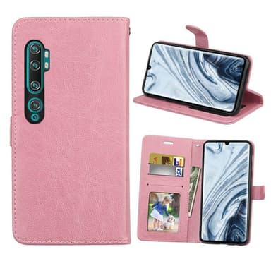 Lommebokdeksel 3-kort Xiaomi Mi Note 10  - lyserosa