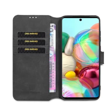 DG-Ming Lommebokdeksel 3-kort Samsung Galaxy A71 (SM-A715F)  - Svart