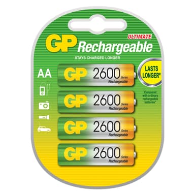 GP batterier NiMH AA (4 stk)