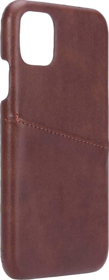 Onsala iPhone 11 skinndeksel med kortlomme (brun)