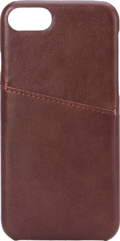 Onsala iPhone 6/7/8/SE Gen. 2/Gen.3 skinndeksel med kortlomme (brun)