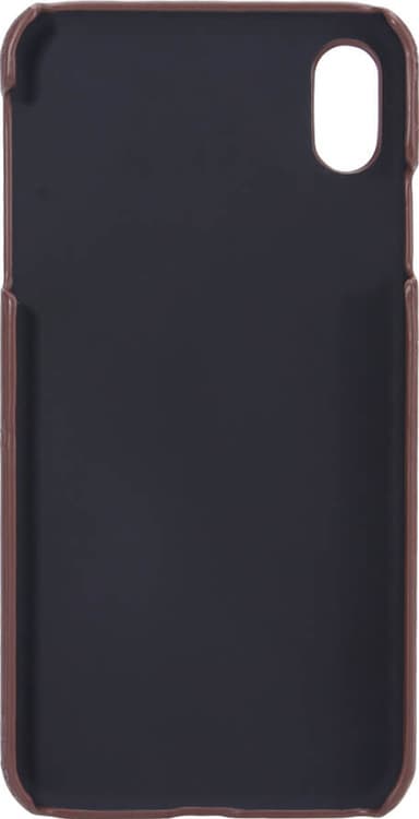 Onsala iPhone XS Max skinndeksel med kortlomme (brun)