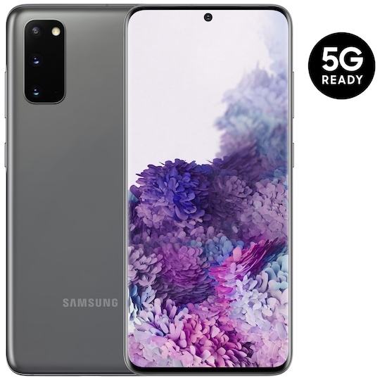 Samsung Galaxy S20 5G smarttelefon 12/128GB (cosmic grey)