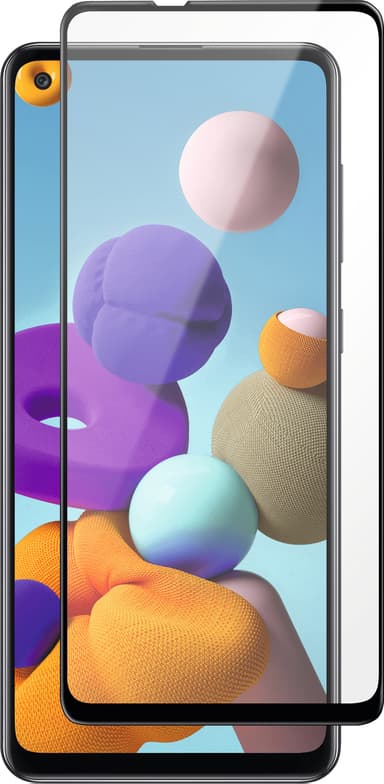 Panzer Full-Fit Samsung Galaxy A21s skjermbeskytter (svart)