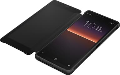 Sony Xperia 10 II Style Cover View deksel (sort)