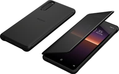 Sony Xperia 10 II Style Cover View deksel (sort)