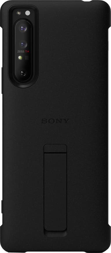 Sony Xperia 1 II Style Cover deksel med stativ (sort)