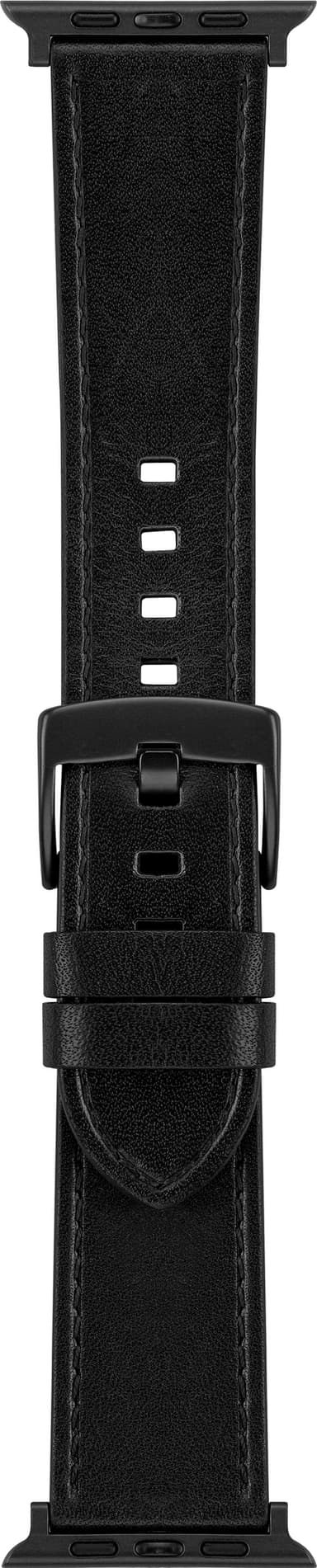 Sandstrøm Apple Watch lærrem 42/44/45/49 mm (sort)