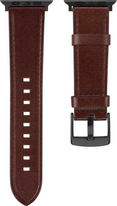 Sandstrøm Apple Watch lærrem 42/44/45/49 mm (brun)