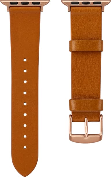 Sandstrøm Apple Watch lærrem 38/40/41 mm (lys brun)