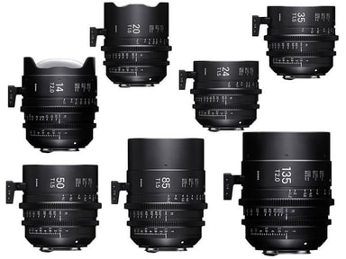 Sigma Cine Seven Prime Lenses kit EF Elkjøp