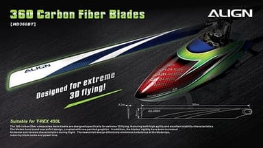 HD360BT 360 3G Carbon Fiber Blades Blue