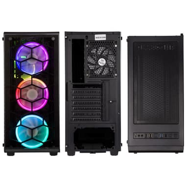 Kolink Observatory RGB Midi-Tower, Tempered Glass - Black Window