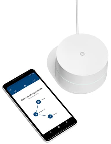 Google WiFi mesh 1-pakning (hvit)