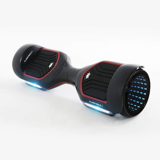 ClassyWalk® 2 LED Hoverboard - Svart/Rød