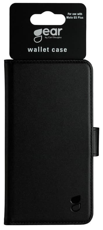Gear lommebokdeksel for Motorola Moto G5 Plus (sort)