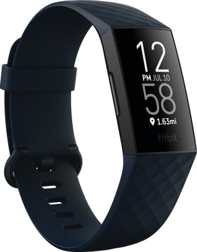 Fitbit Charge 4 aktivitetsarmbånd (storm blue)