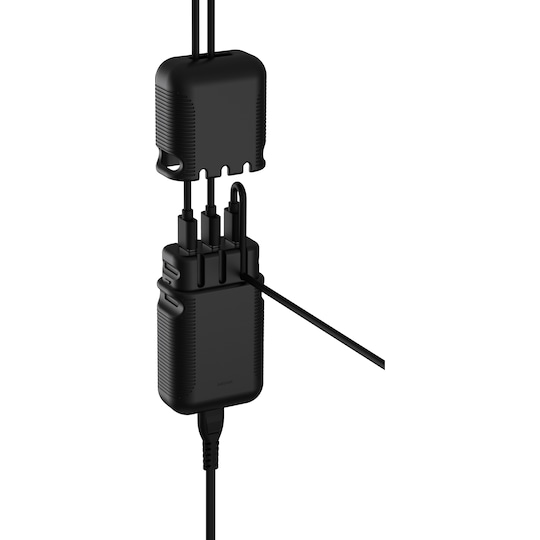 Unisynk Tripler USB multi-vegglader (sort)