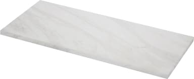 Epoq benkeplate i laminat 258x61 (hvit marmor)