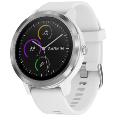 Garmin Vivoactive 3 GPS smartklokke (hvitstål Garmin Vivoactive 3 GPS smartklokke (sortstål