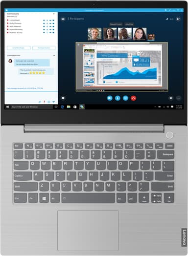 Lenovo ThinkBook 14 bærbar PC i7/16 GB (grå)