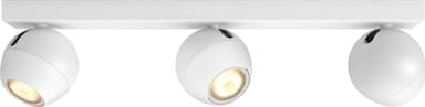 Philips Hue White Ambiance Buckram spotlysskinne (hvit/3x 5,5 W GU10)