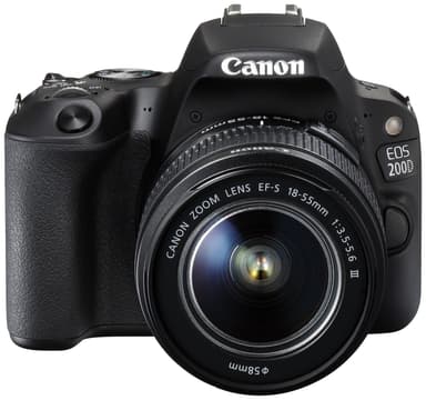 Canon EOS 200D digitalt speilref. + 18-55 mm IS STM obj