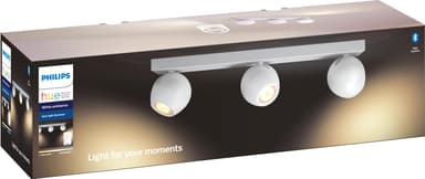 Philips Hue White Ambiance Buckram spotlysskinne (hvit/3x 5,5 W GU10)
