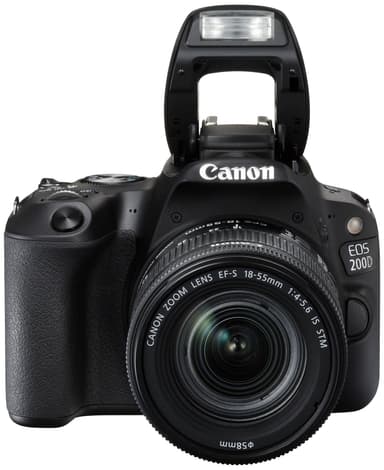 Canon EOS 200D digitalt speilref. + 18-55 mm IS STM obj