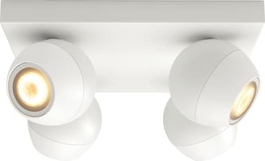 Philips Hue White Ambiance Buckram lampe (hvit/4x 5,5 W GU10)
