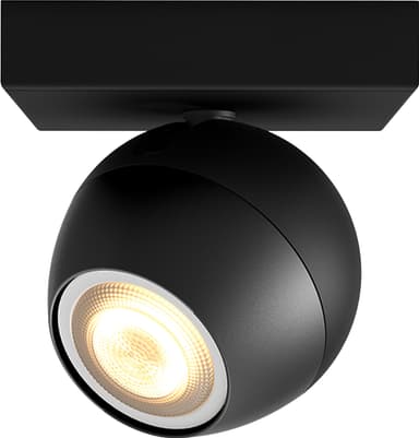 Philips Hue White Ambiance Buckram spotlys (sort/5,5 W GU10)