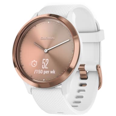 Garmin Vivomove HR hybrid smartklokke S/M (hvit)