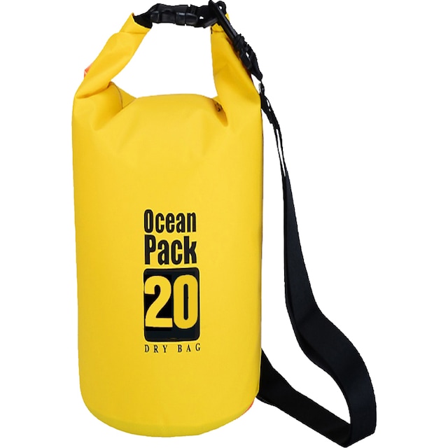 Hello Dry Bag 20L vanntett pakkpose (gul)