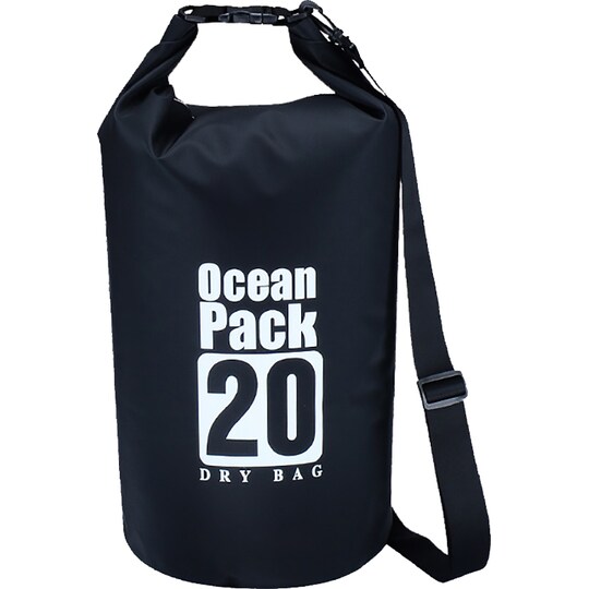 Hello Dry Bag 20L vanntett pakkpose (sort)