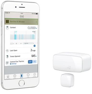 Eve magnetkontakt til dør/vindu (Apple HomeKit)