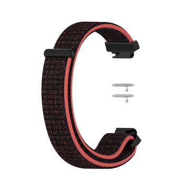 Fitbit Inspire / Inspire HR armbånd nylon rød / svart
