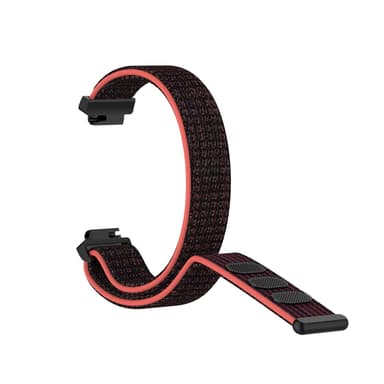 Fitbit Inspire / Inspire HR armbånd nylon rød / svart