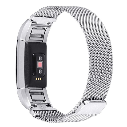 Fitbit Charge 2 armbånd milanesisk loop - Sølv - S