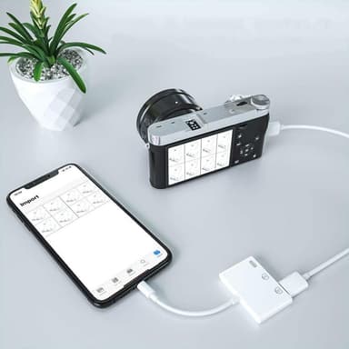 3-i-1 Dual USB OTG-adapter for Apple / Lightning