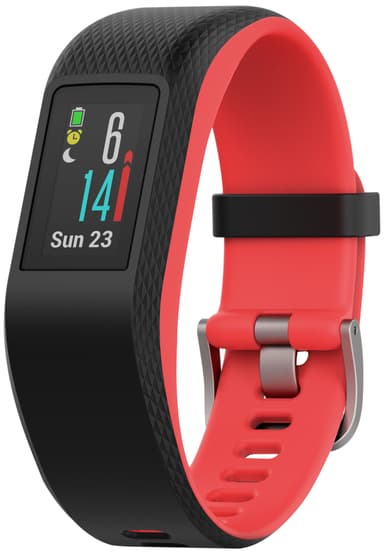 Garmin Vivosport aktivitetsarmbånd S/M (sort/fuksia)