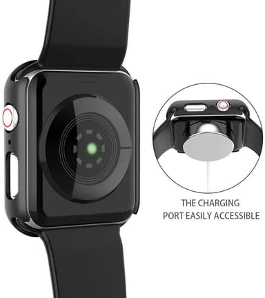 Skjermbeskytter Apple Watch 4/5 40 mm Herdet glass Svart