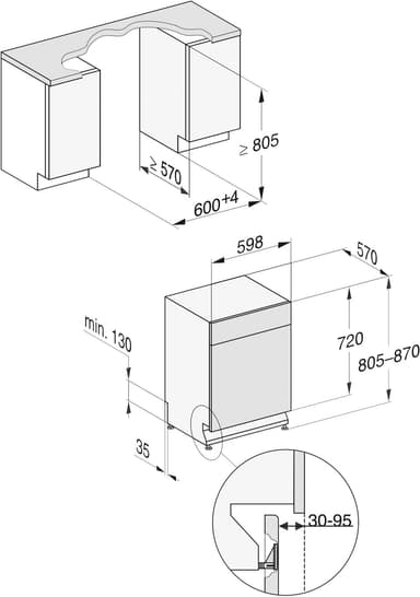 Miele oppvaskmaskin G5022SCUBRWS