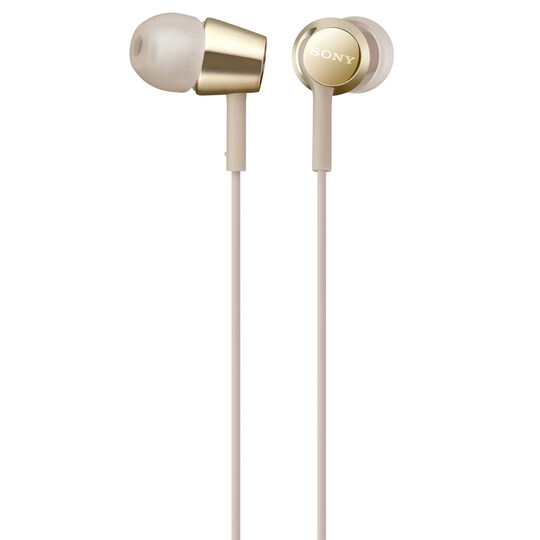 Sony in-ear hodetelefoner MDR-EX155 (gull)